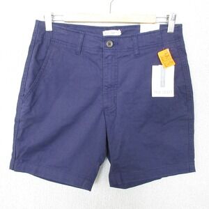 NWT True Craft Mens Shorts 30W Navy 7 Inch Inseam Casual Chino Classic